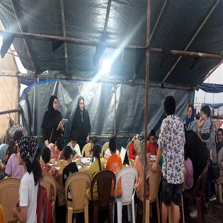 مسابقه نقاشی در موکب دانایی